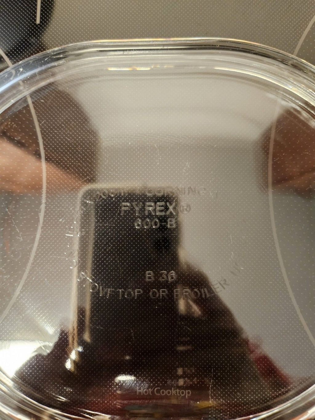 Vintage Pyrex Clear Oval 600-B B36 (Grab-It) Casserole Replacement Lid