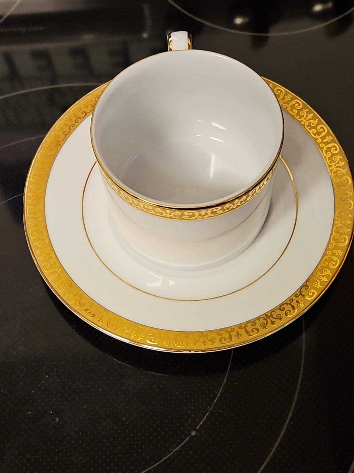 Vintage 1991 Royal Gallery Gold Buffet Cup and Saucer Set Near Mint