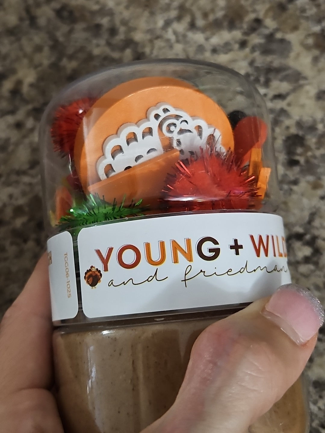 New Young Wild and Friedman Sensory Dough Grab & Go Play Kit Thanksgiving Turkey