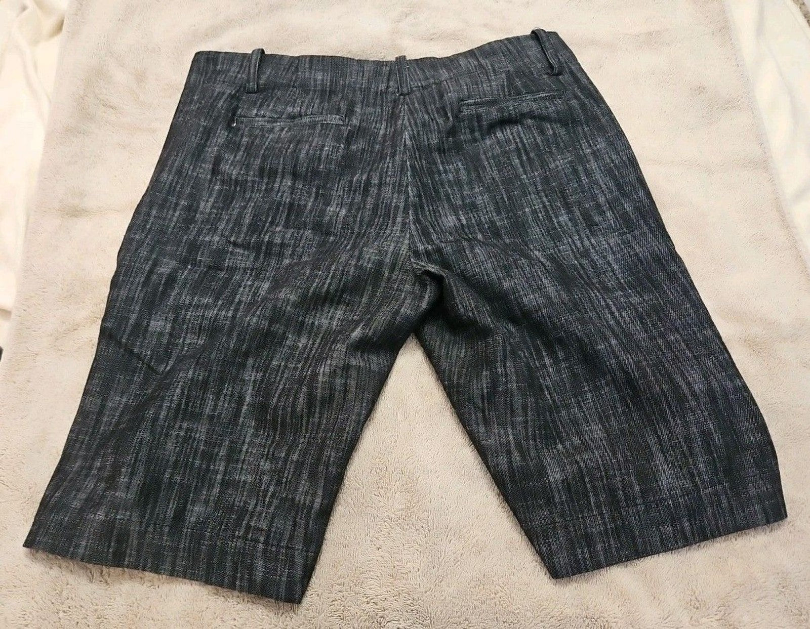 Sandro Bermuda Shorts Womens 8 Dark Gray Button Detail Pockets
