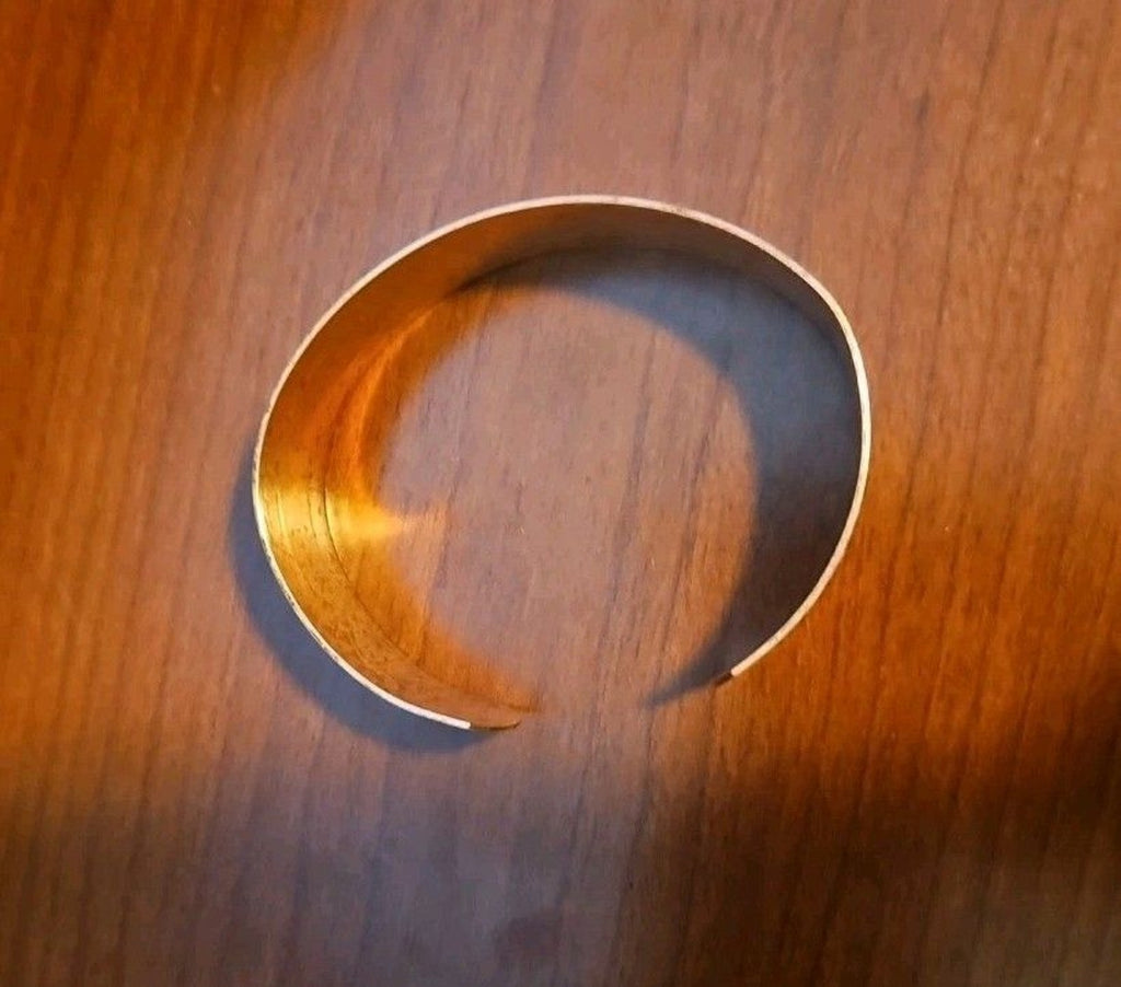 Vintage 90's Copper Native American Southwestern Style Cuff Bracelet, 5.25in