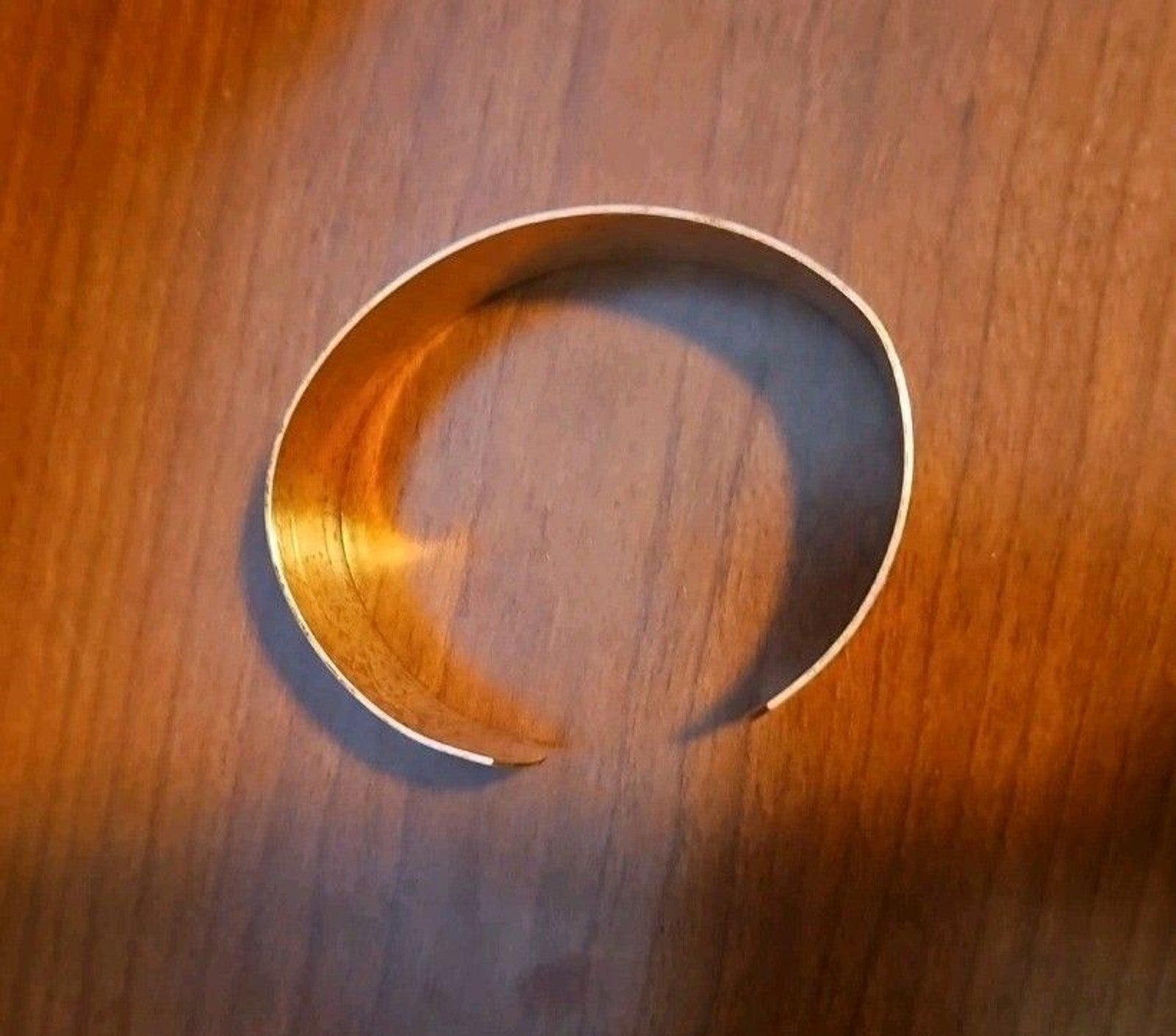 Vintage 90's Copper Native American Southwestern Style Cuff Bracelet, 5.25in
