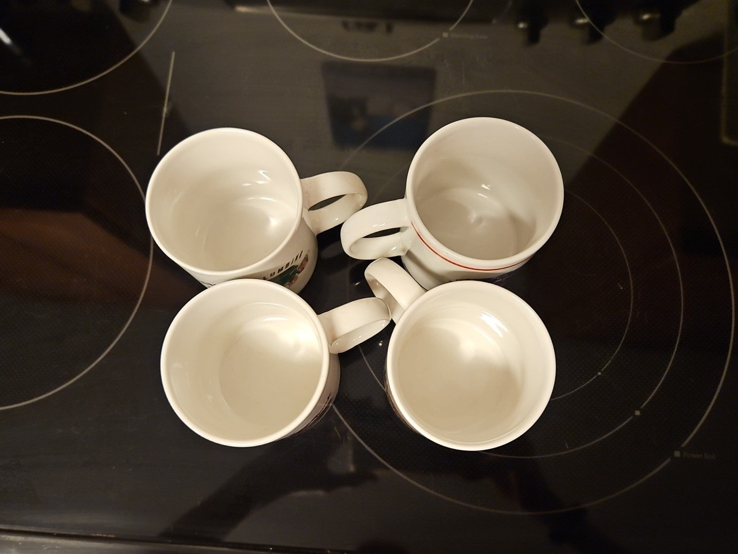 Set of 4 Ford Coffee Mugs - 3 Of F-1 America's Hardest Working Truck & 1 Logo