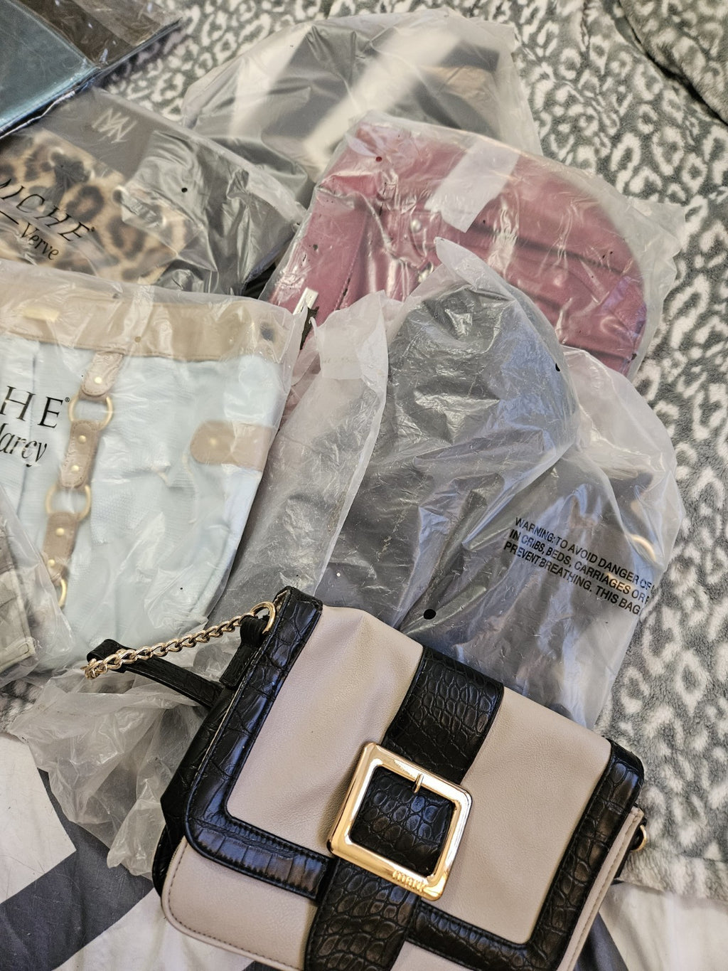 Lot Of 13 New Miche Purse Shells CRAFT SALVAGE LOT Cracked For Parts Only *READ