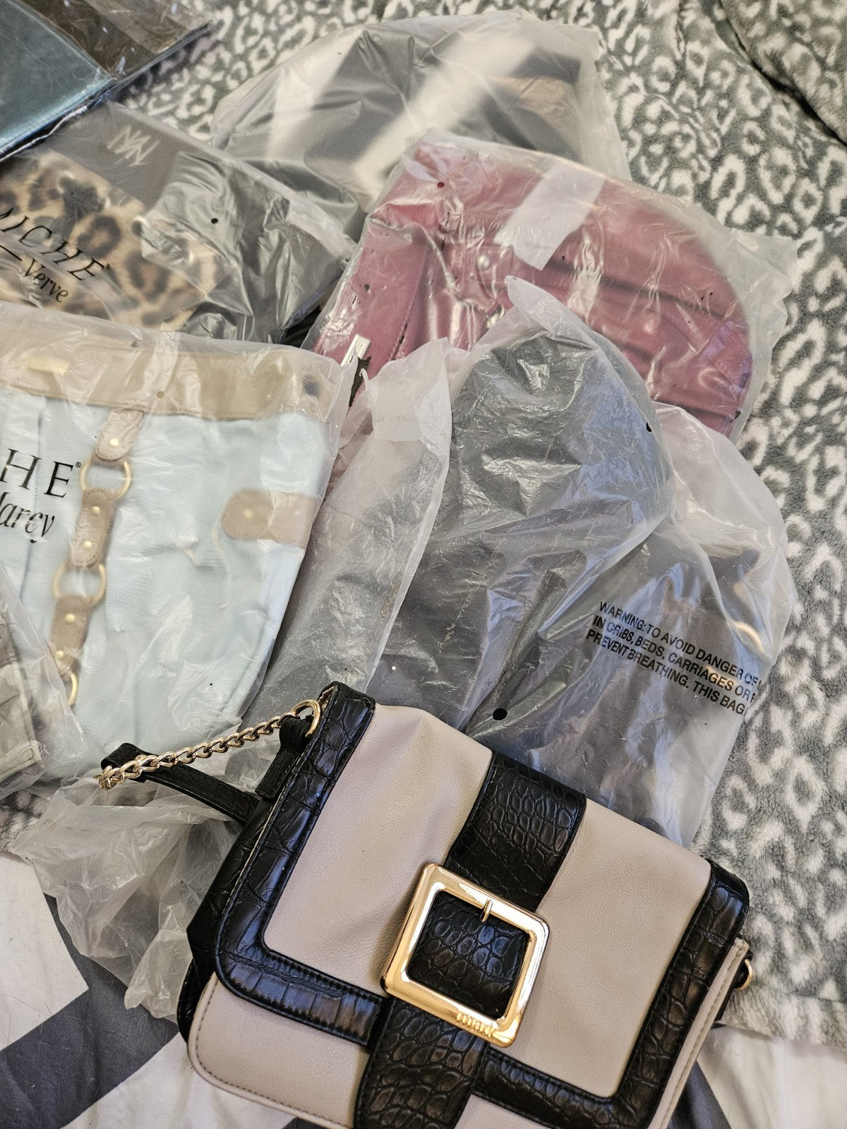 Lot Of 13 New Miche Purse Shells CRAFT SALVAGE LOT Cracked For Parts Only *READ