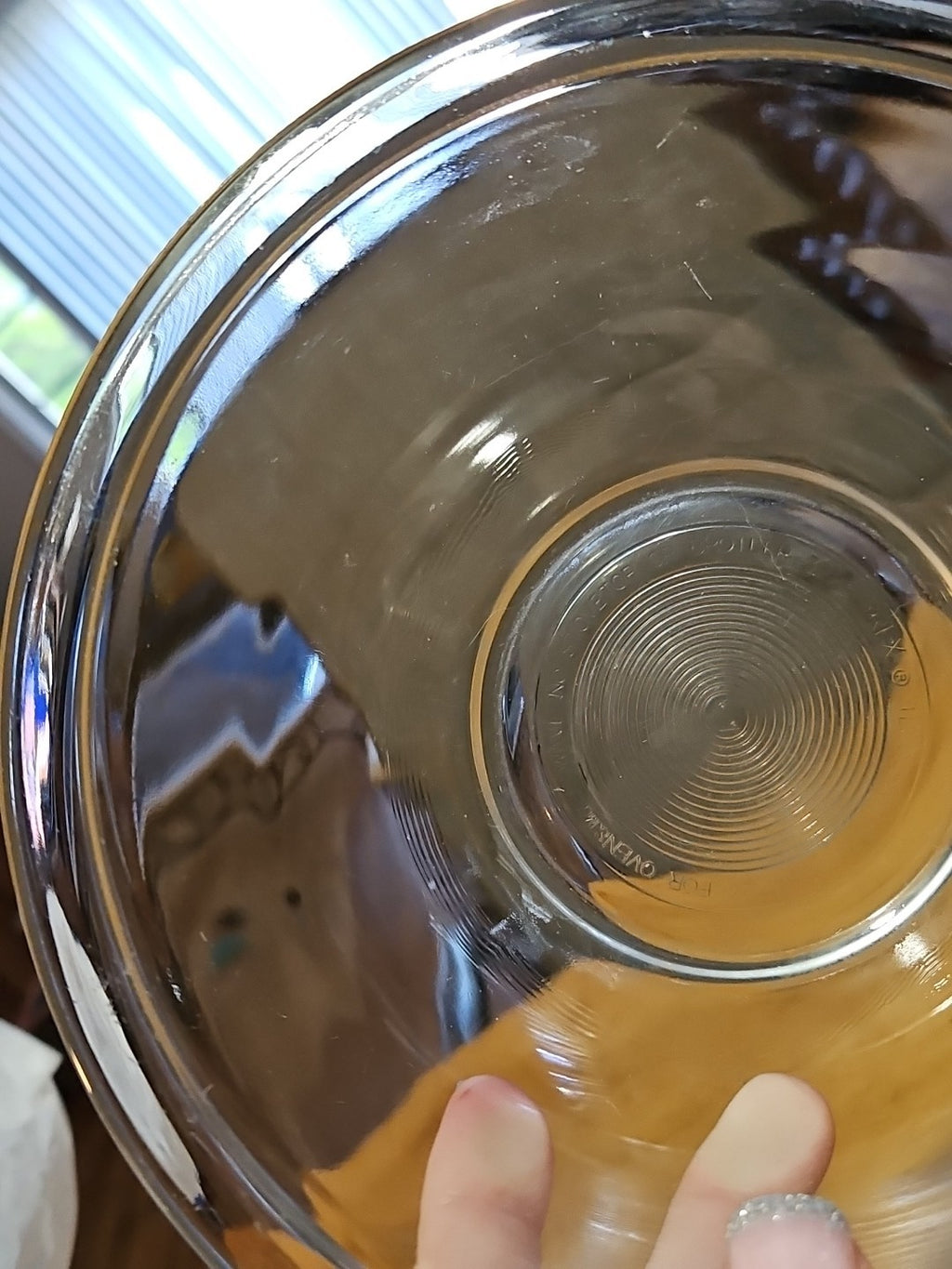 Set of 3 Vintage Pyrex Clear Glass Nesting Mixing Bowls 322 323 325