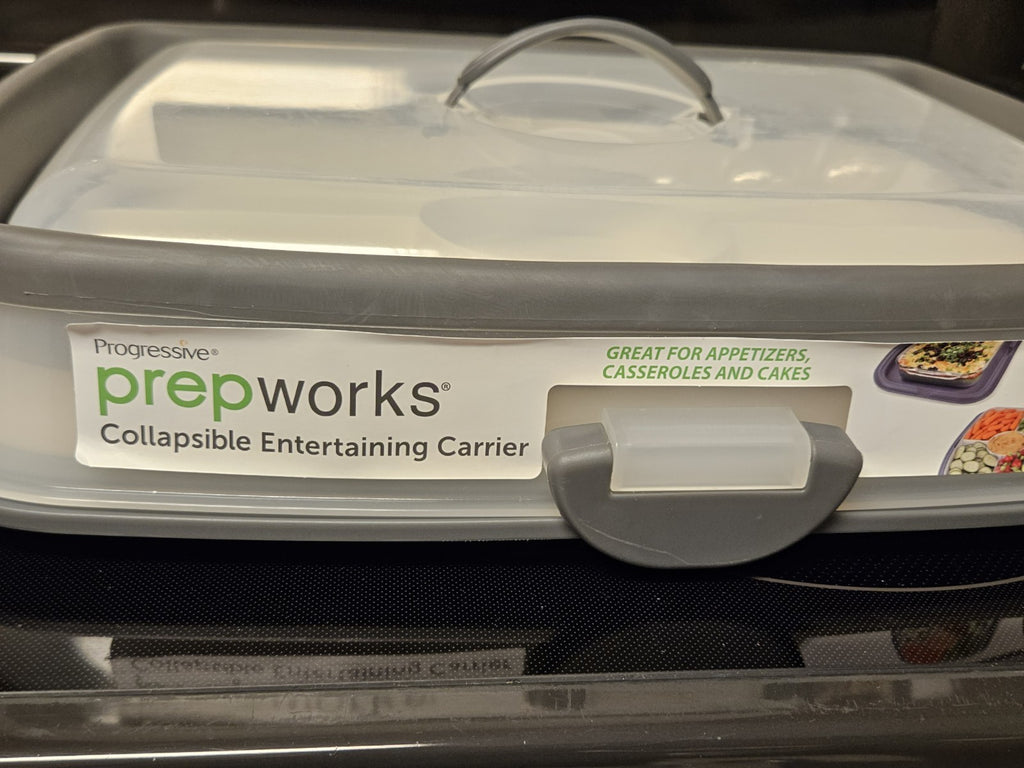 Prepworks by Progressive Collapsible Entertaining Carrier With Serving Tray