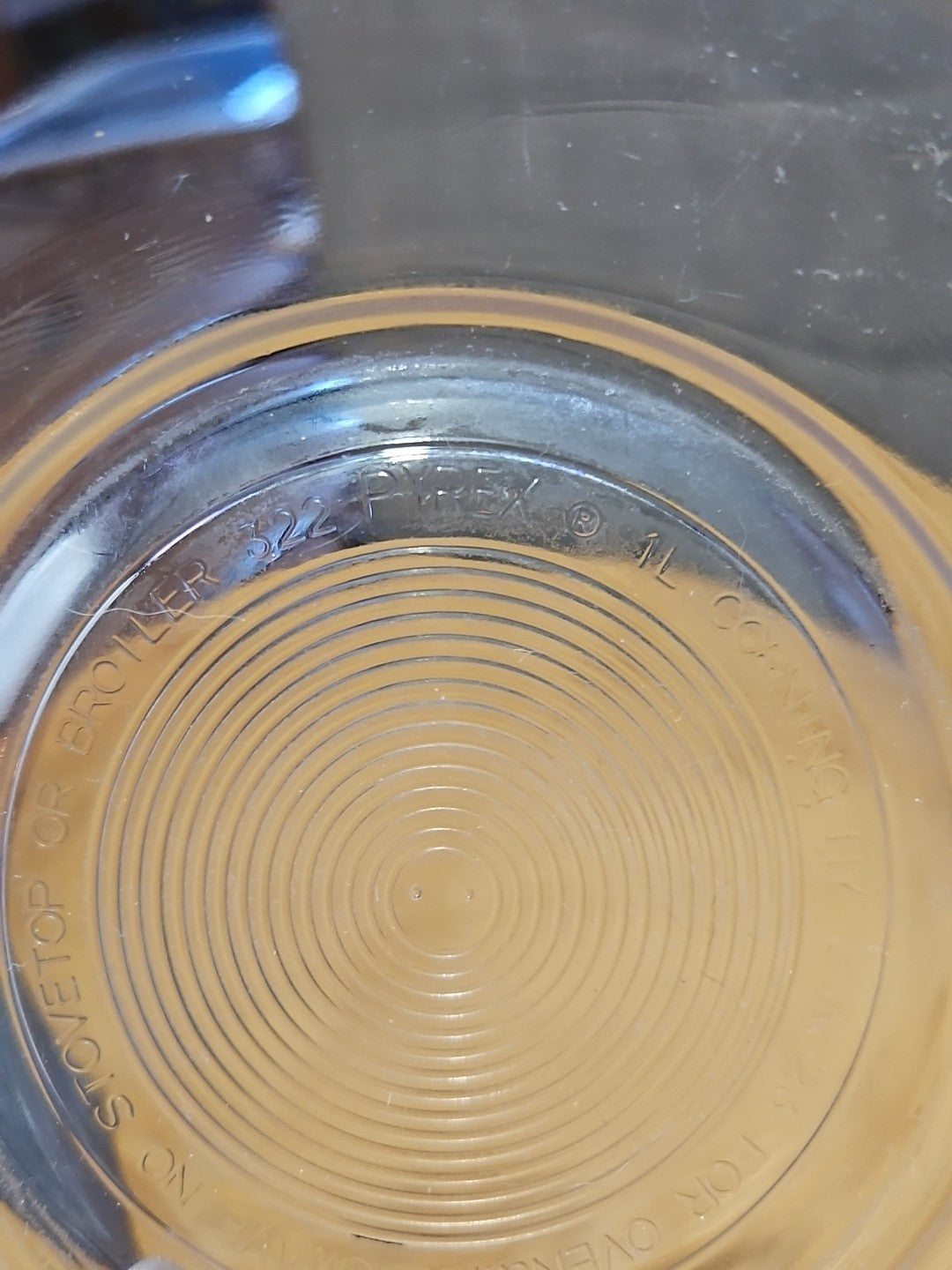 Set of 3 Vintage Pyrex Clear Glass Nesting Mixing Bowls 322 323 325