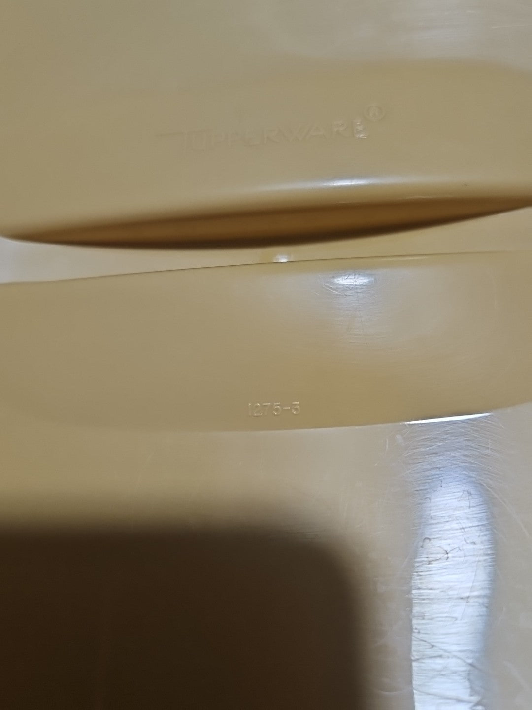 Vintage Tupperware Microwave Steamer #1273 Harvest Gold 3 Piece Set