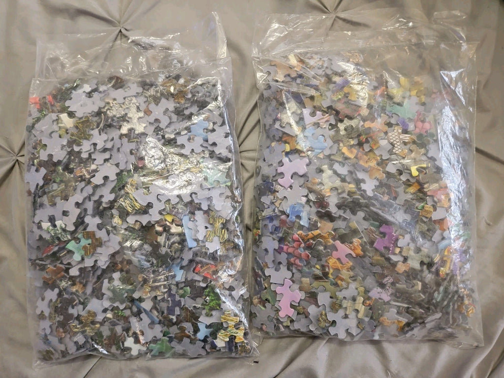 Set of 2 New Sealed 1500pc (Est) Mystery Theme Jigsaw Puzzles (No Box) READ