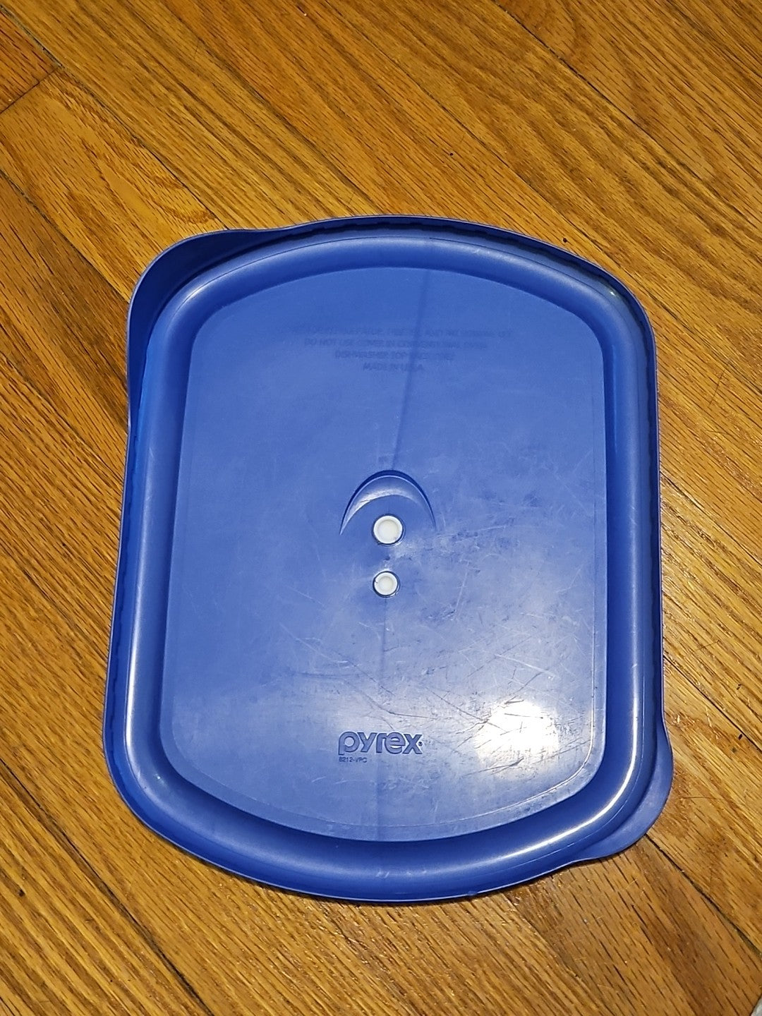Pyrex Pro 3-qt Blue Rectangle Vented Replacement Lid 8212-VPC 12"x9"