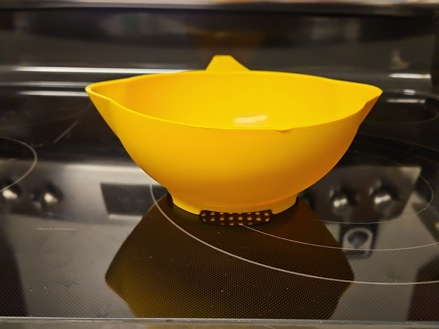 Vintage Yellow Tupperware Small 1 Quart Colander Strainer #1200