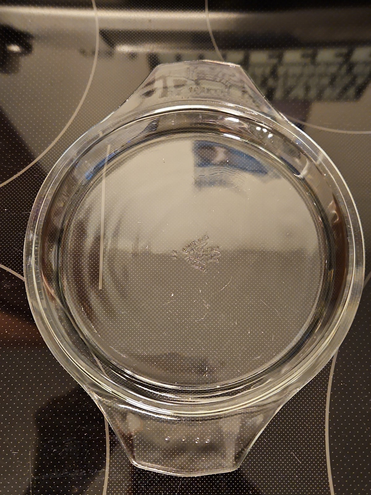 Vintage Pyrex JAJ England Clear Glass Cinderella Casserole Dish Lid Only 6" #102