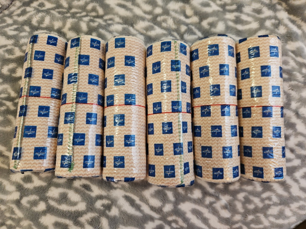 Lot Of 6 Medline MDS087006LFH Bandage, Elastic, Matrix, 6" x 5 yd, Self Closer