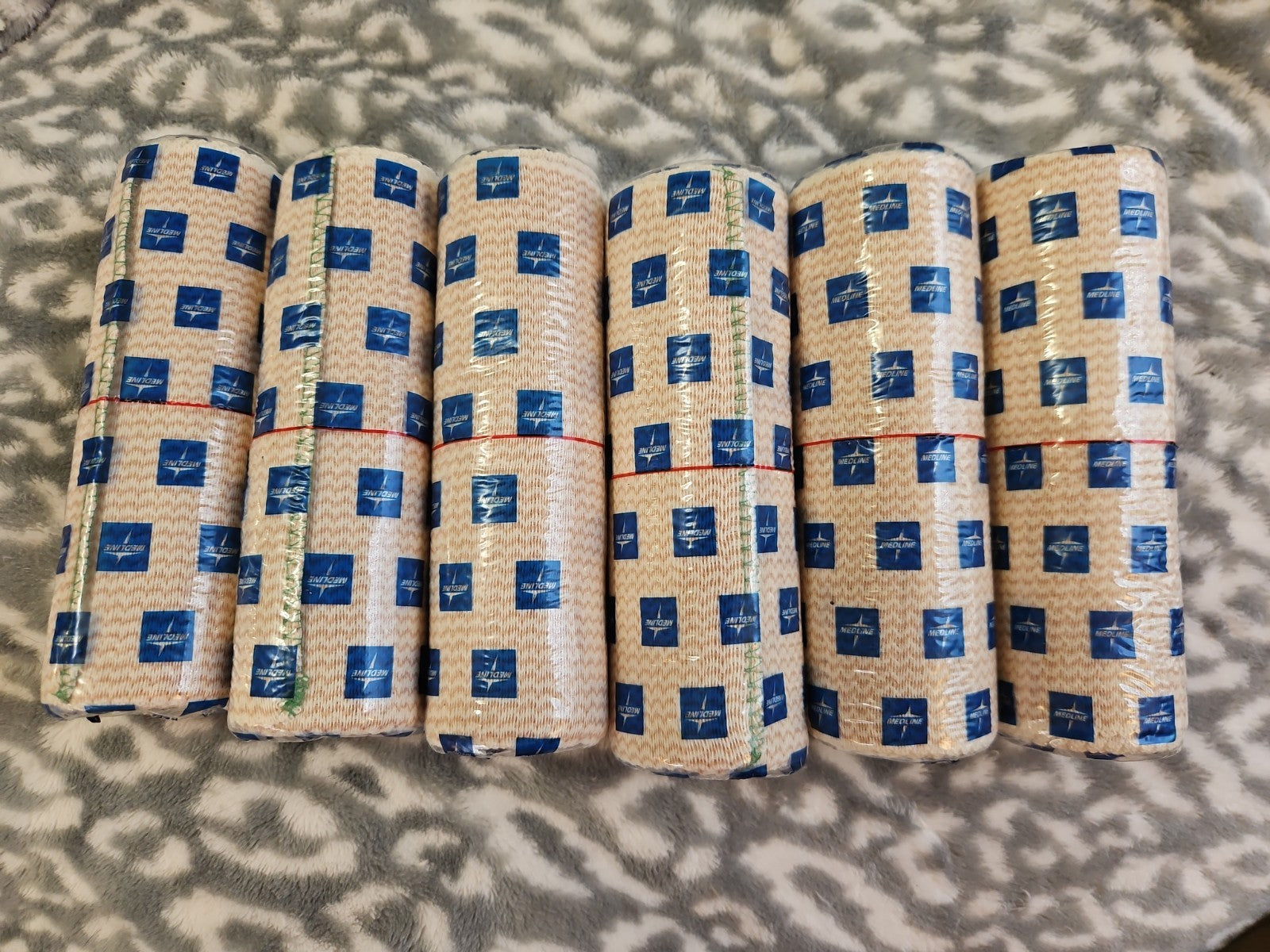 Lot Of 6 Medline MDS087006LFH Bandage, Elastic, Matrix, 6" x 5 yd, Self Closer