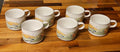 Set Of 6 Vintage 1998 Studio Nova Stoneware Mugs Homecoming 8 oz Y2317 EUC