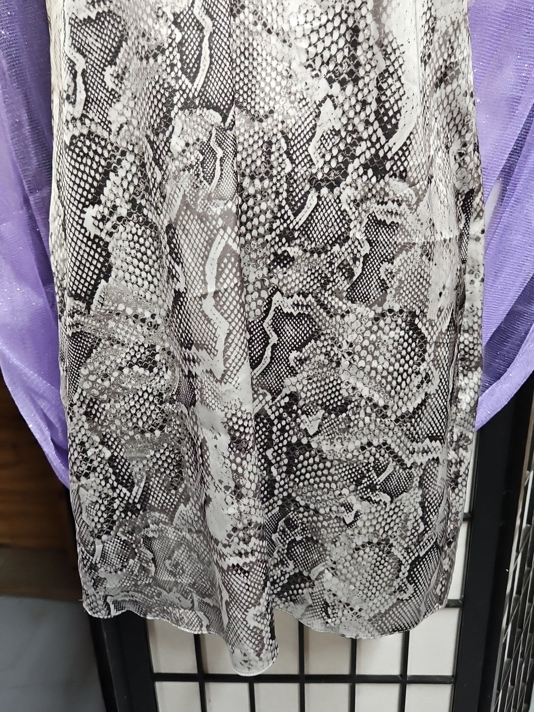 White House Black Market Python Snake Print Slip Dress Size P 00 Super Silky!