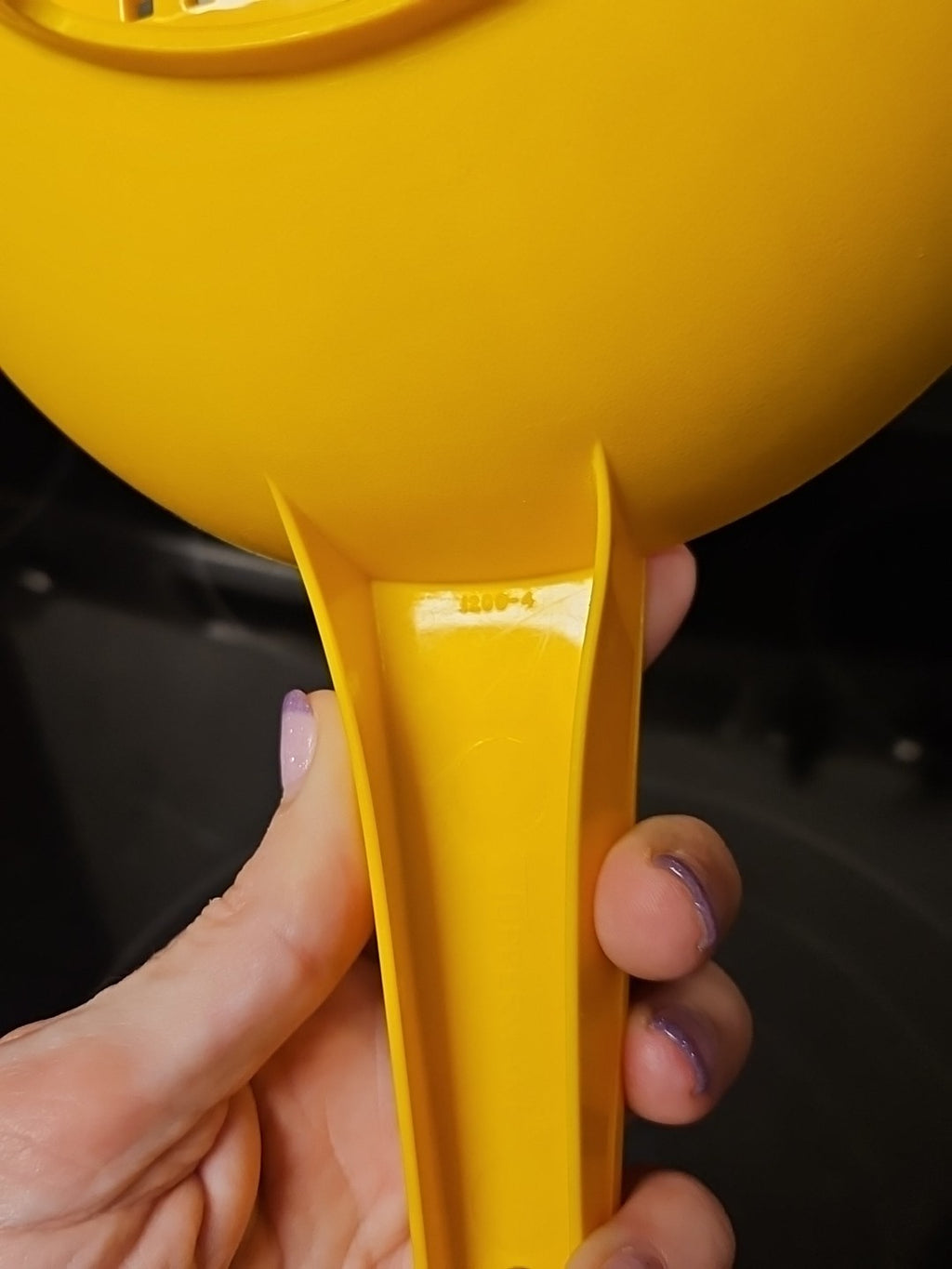 Vintage Yellow Tupperware Small 1 Quart Colander Strainer #1200