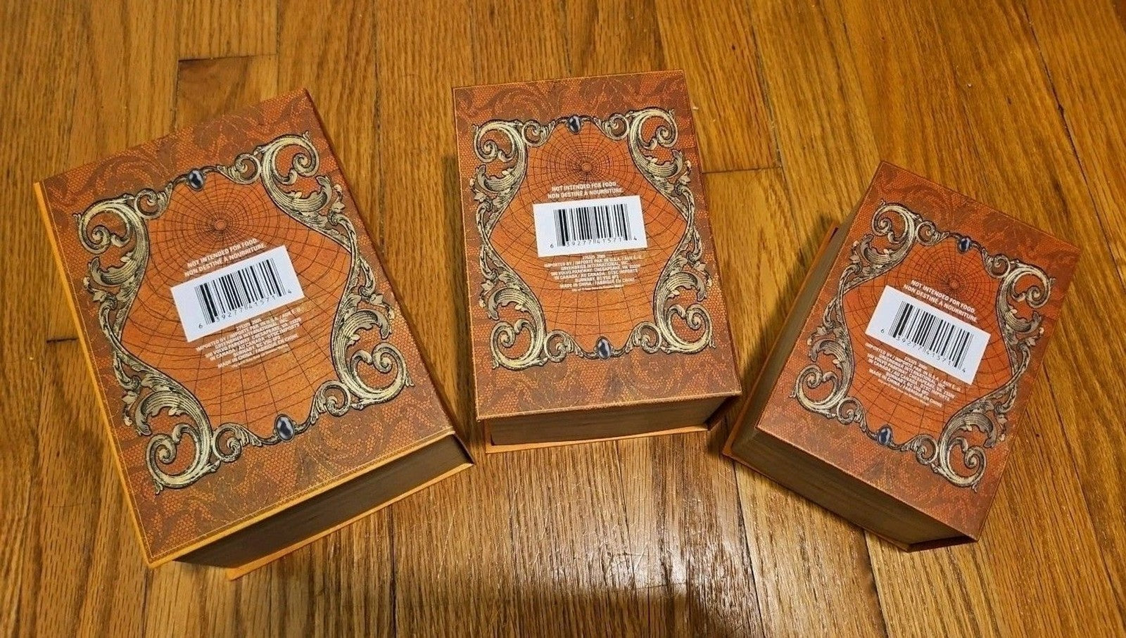 Elegant 3 Pc Nesting Storage Box Set Victorian Goth Halloween Spider Scary Story