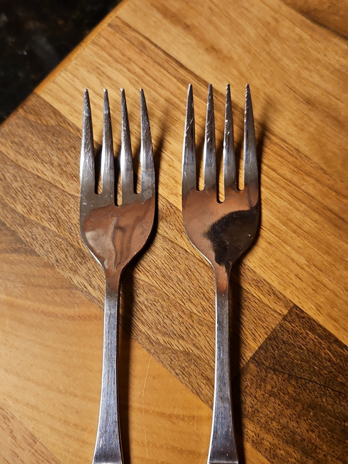 Vintage CustomCraft Stainless Steel Flatware CUS10 4 Pc Service For 2 Roses