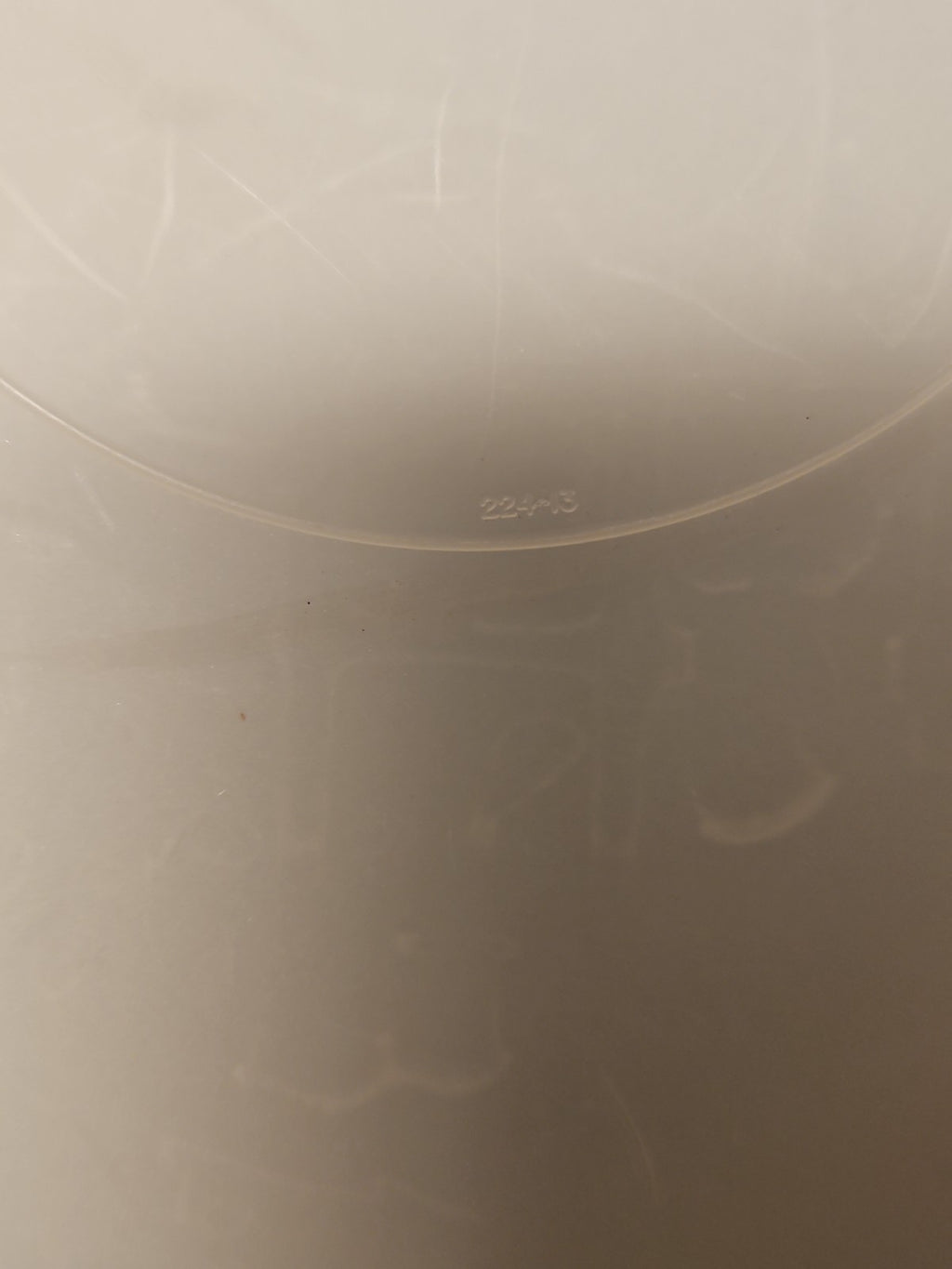 Vintage Tupperware Replacement Lid #224 Large Round Clear Sheer