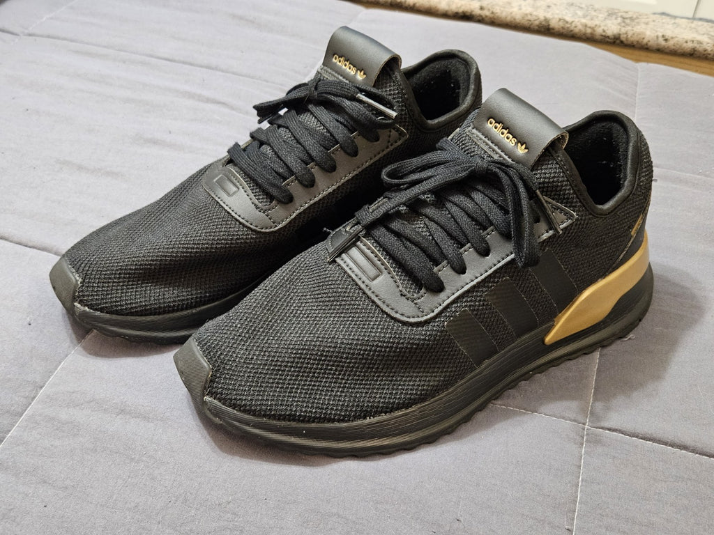 Adidas Originals U_Path X C Black & Gold Running Sneakers Mens Size 10.5 FW7573
