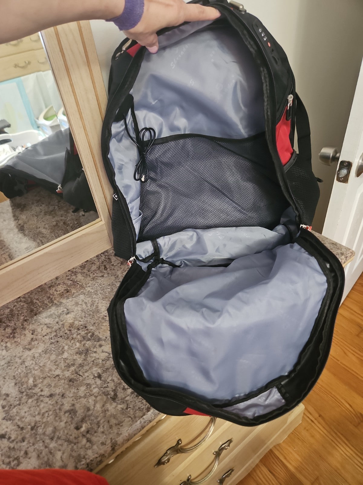 Shrradoo Extra Large 50L Travel Laptop Backpack w/ USB Charging Ports Works