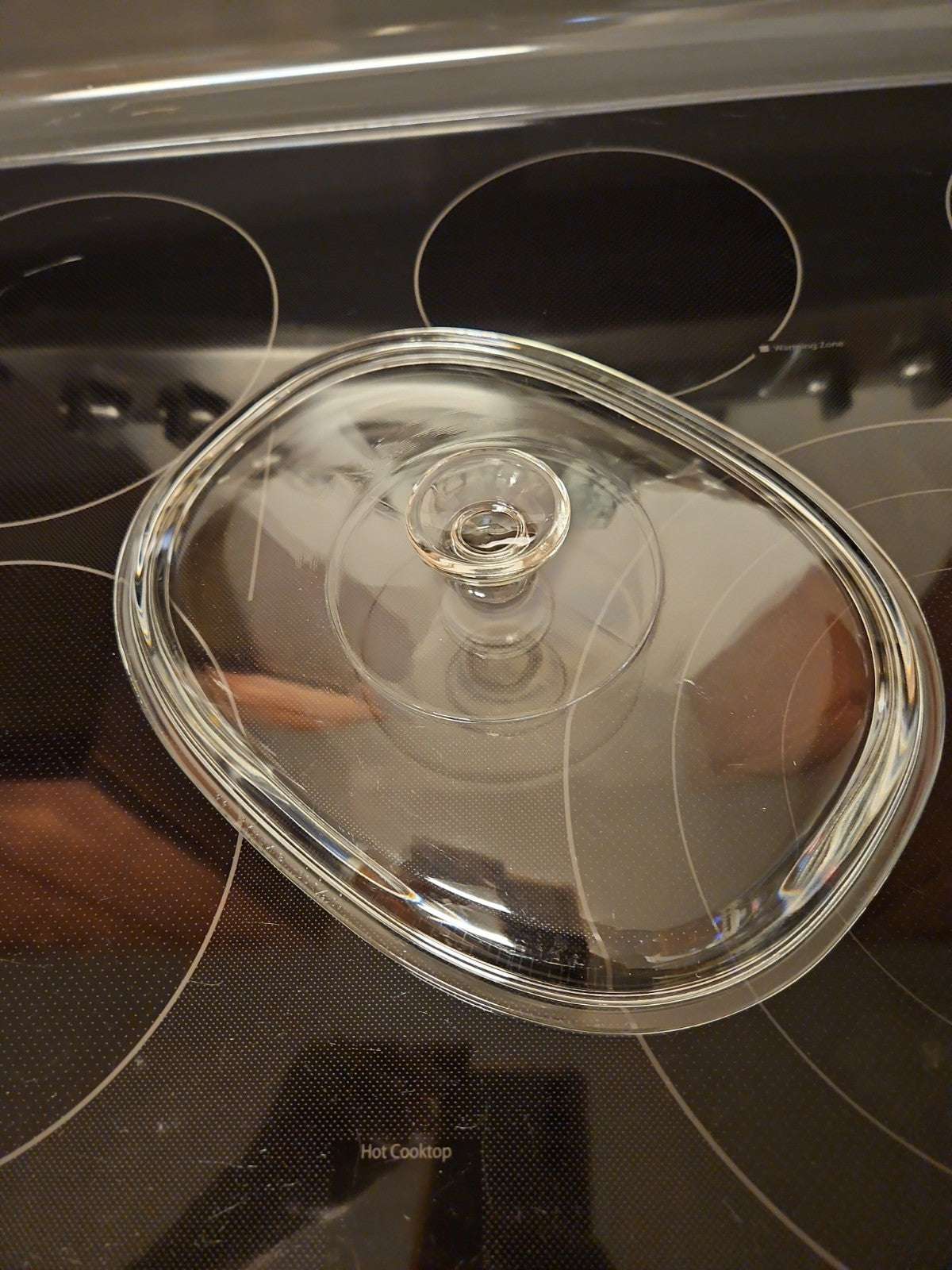 Pyrex DC 1 1/2-C Oval Glass Replacement Lid Cover for 3 Qt. Oval Dish DC-1.5-C