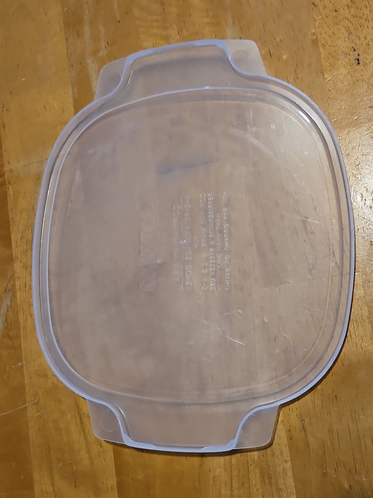 Corning Ware Sheer Soft Cover Plastic Replacement Lid A-2-PC For 2 qt./3qt. Dish