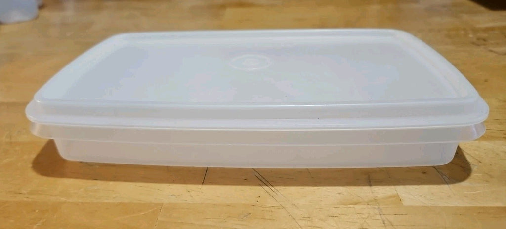 Vintage Tupperware Deli Meat Cheese Keeper Sheer 816 W/ Sheer Lid 817