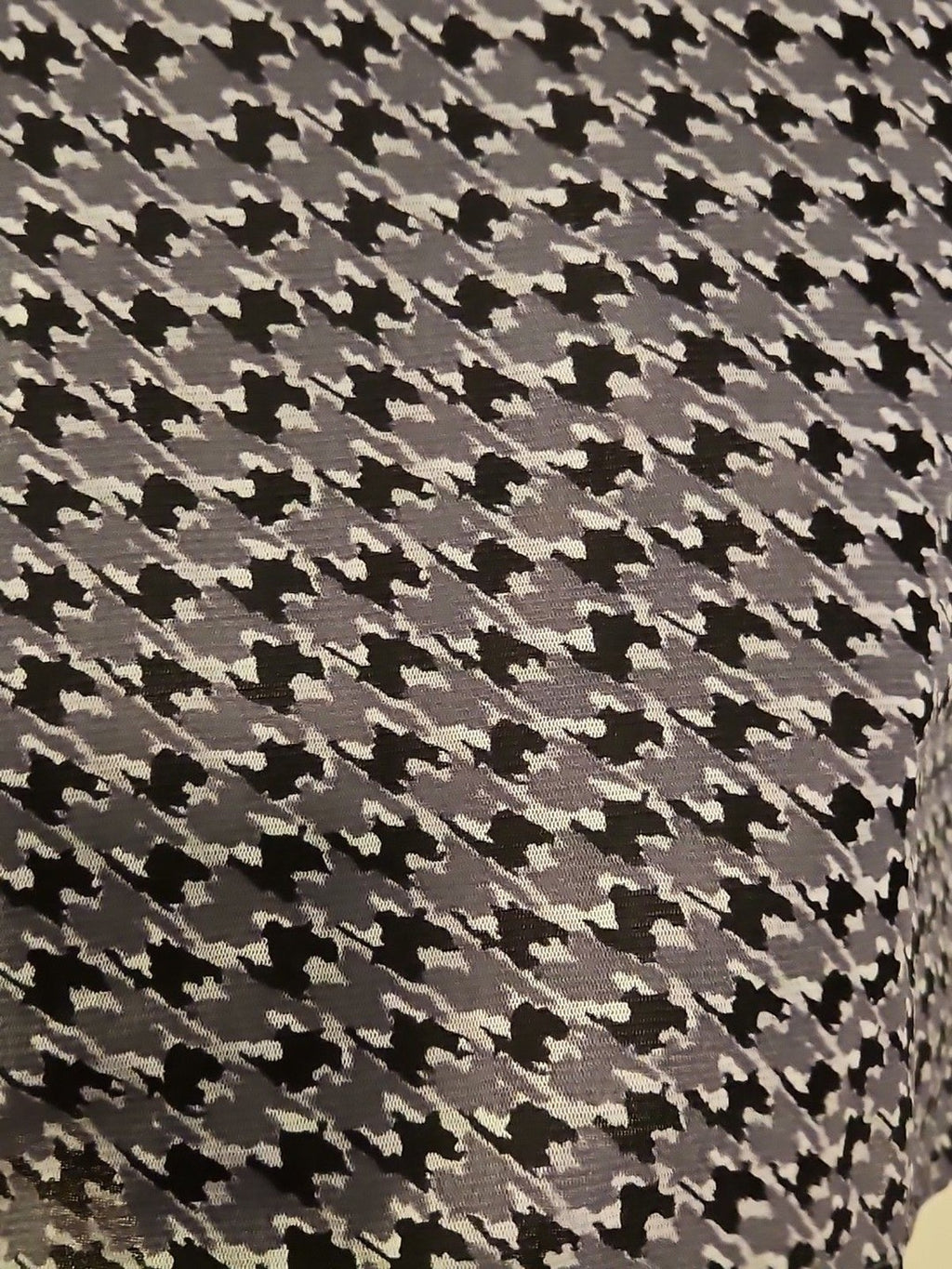 New York & Company Women Shirt, Size M, Gray, Black & White Net Fully Lined