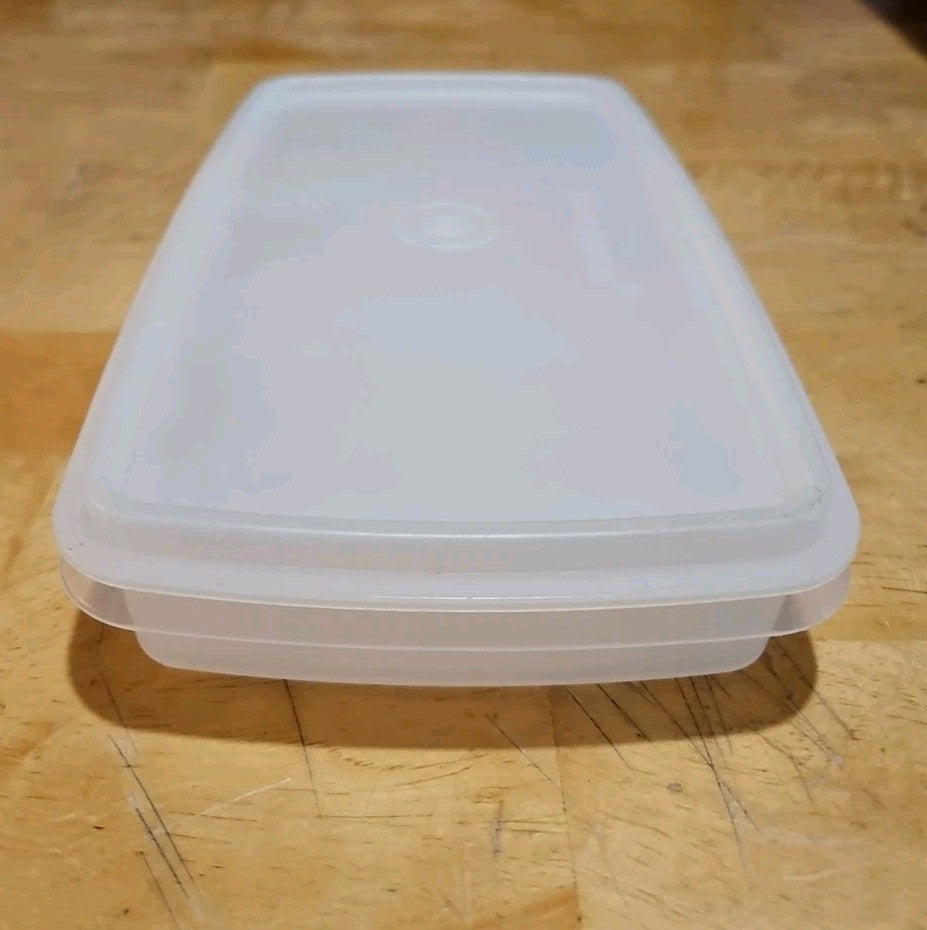 Vintage Tupperware Deli Meat Cheese Keeper Sheer 816 W/ Sheer Lid 817