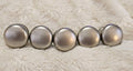 Set of 5 Liberty Brushed Nickel Cabinet Knobs Drawer Pulls 1.5" Diam.