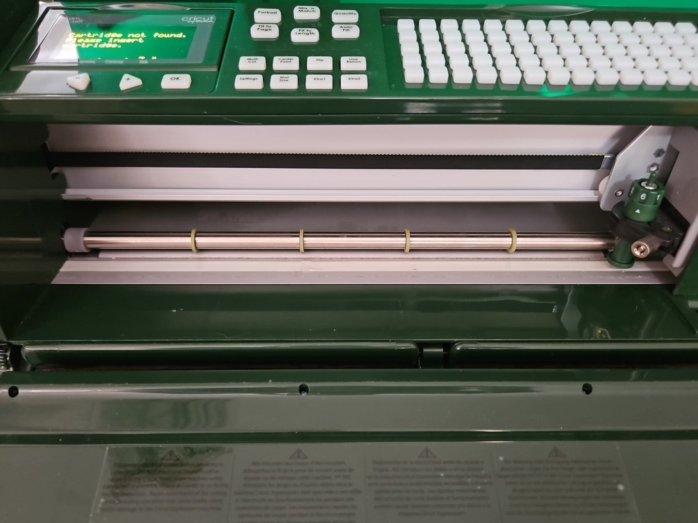 Cricut Expression CREX001 WM Green 29-1035 Electronic Cutting Machine READ