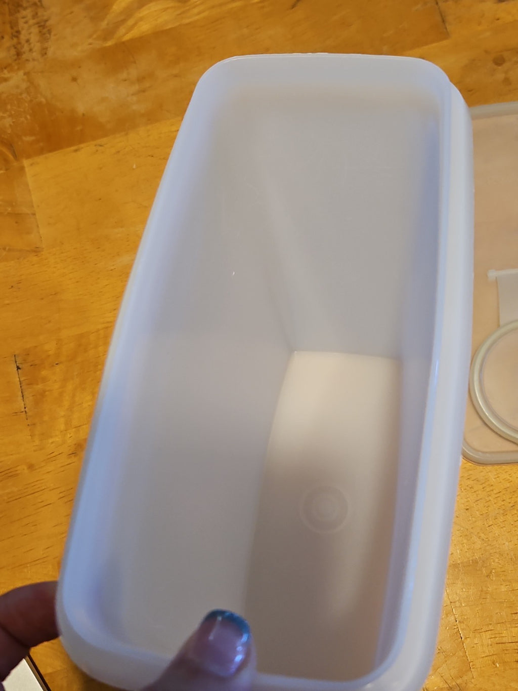 Vintage Tupperware #469 Rectangular Cereal Storage Container W Sheer Lid #470