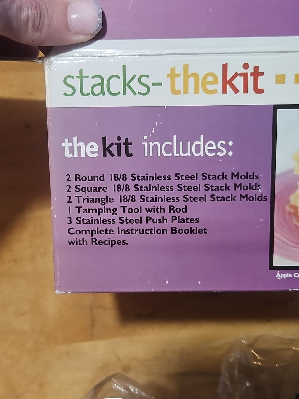 Stacks Kit The Art Of Vertical Food Stainless Steel Cooking Molds EUC