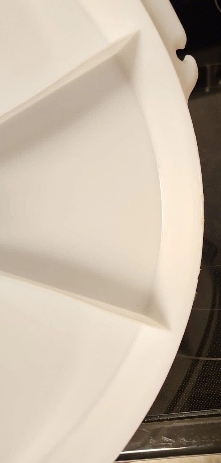 Vintage Tupperware White Divided Serving Tray 405-1 Replacement Tray Only 12"