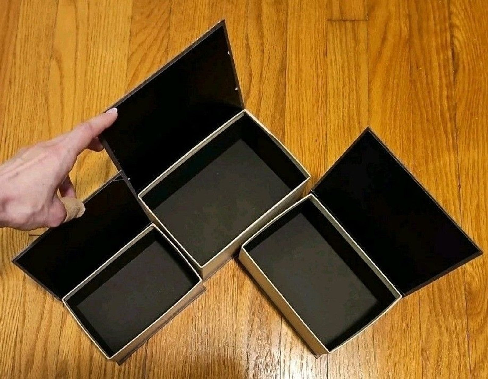 Elegant 3 Pc Nesting Storage Box Set Victorian Goth Halloween Skulls Love Potion