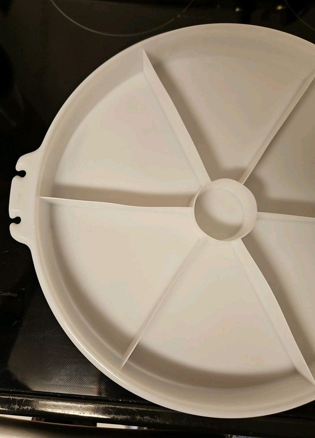 Vintage Tupperware White Divided Serving Tray 405-1 Replacement Tray Only 12"