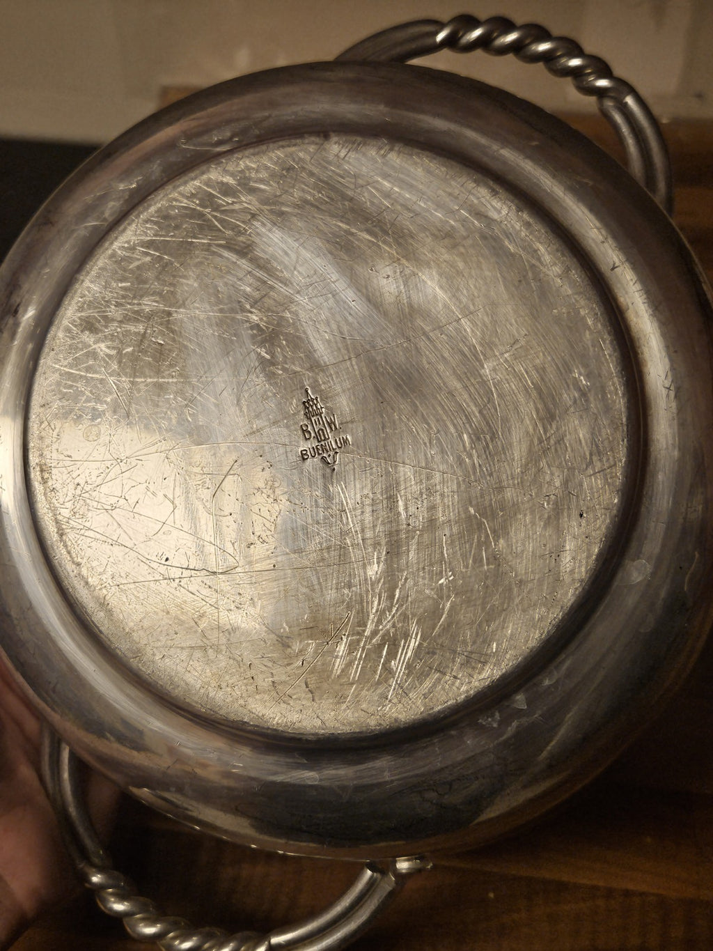 Vintage Buenilum Aluminum Casserole Serving Dish Holder Replacement Base Only