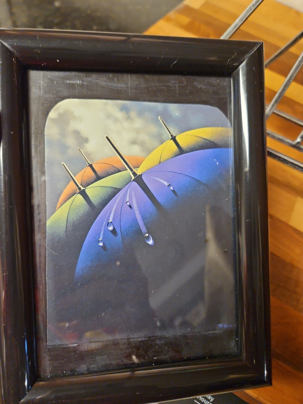 Claude Theberge Vintage Framed Mini Prints Set of 8 Umbrella Surrealist Gallery