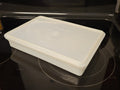 Vintage Tupperware Handolier #290 Sheer Rectangle Keeper With #291 Lid READ