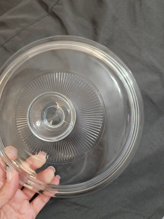 Vintage Pyrex Replacement Lid Pyrex G5C Aqua tint 8" Diameter EUC