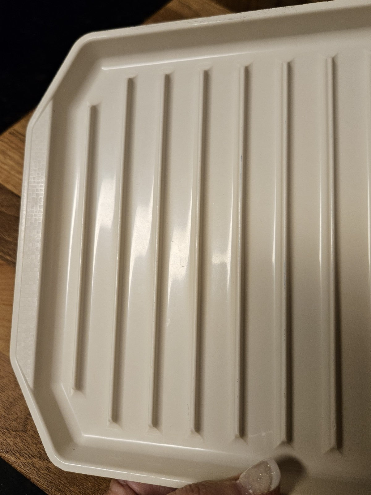 Vintage Anchor Hocking Compact Bacon Rack Freeze Heat & Serve Microwave #592-42