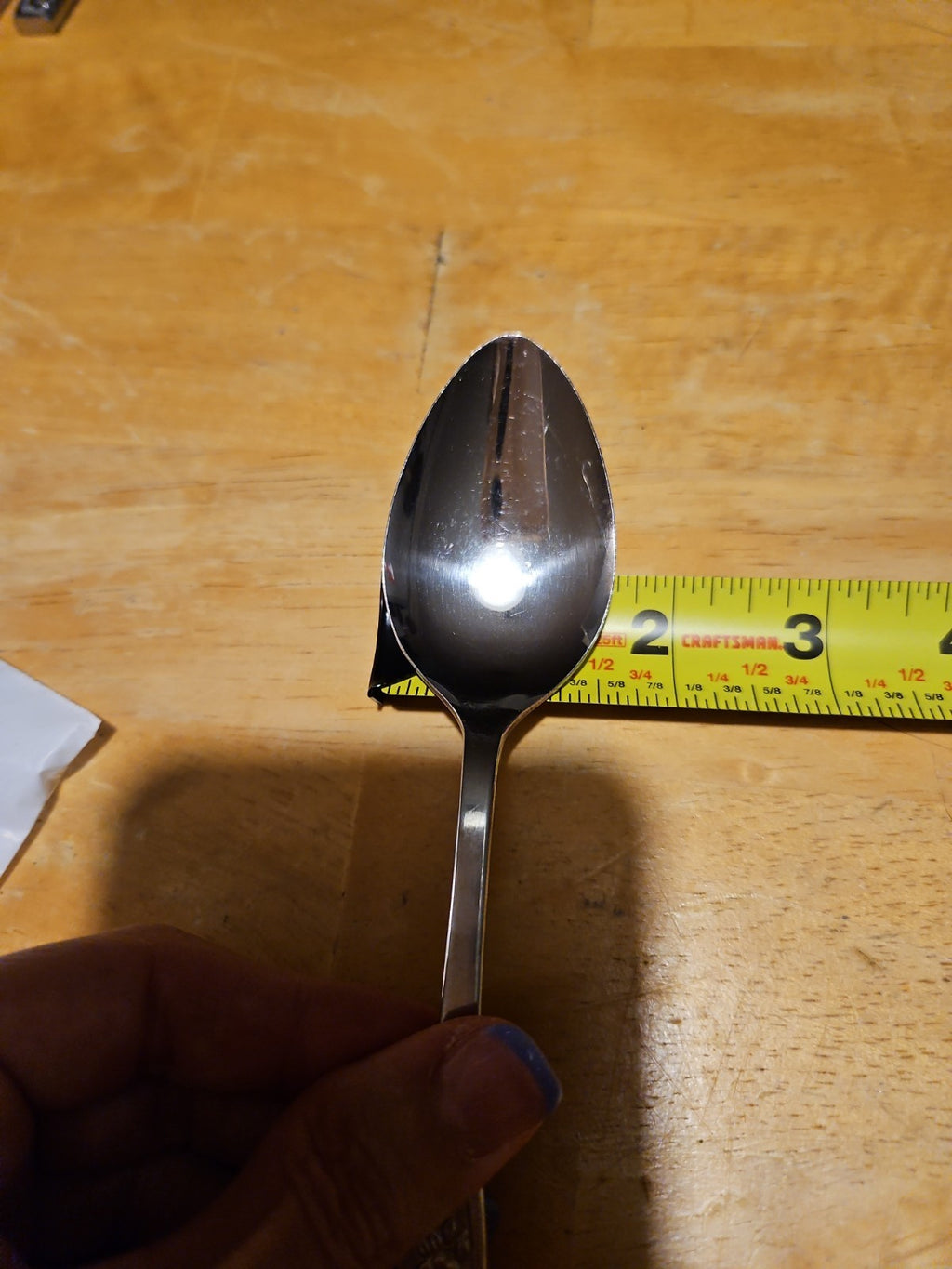 Lot Of 4 Vintage CustomCraft Stainless Steel Spoons CUS10 Rose Design Tablespoon