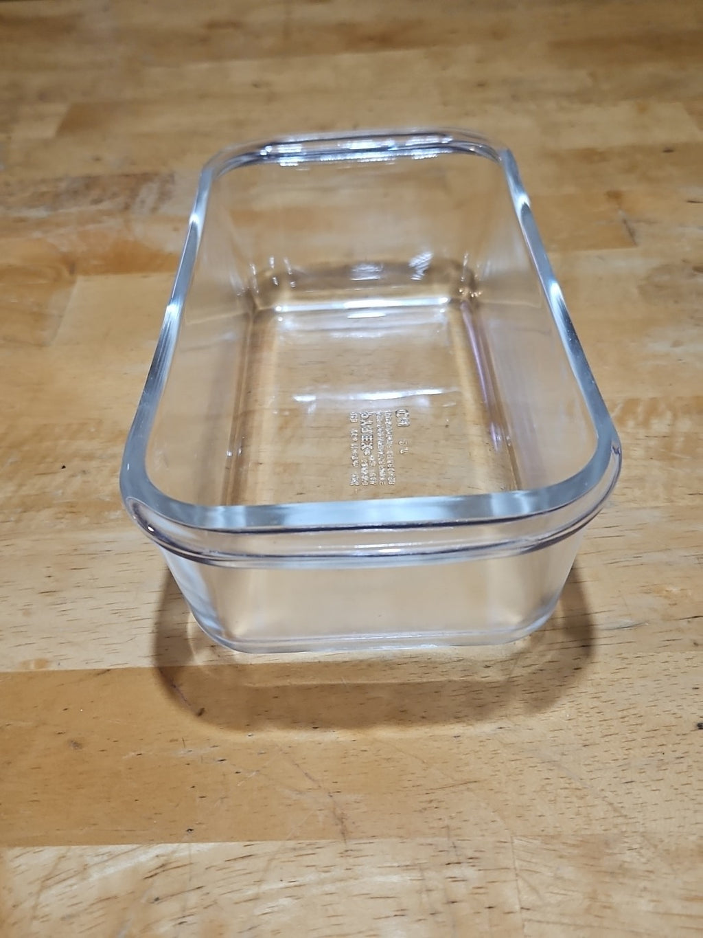 Vintage Pyrex Clear Glass 1.5 QT Casserole Dish Bread Loaf Pan #213 8.5x4.5x2.5