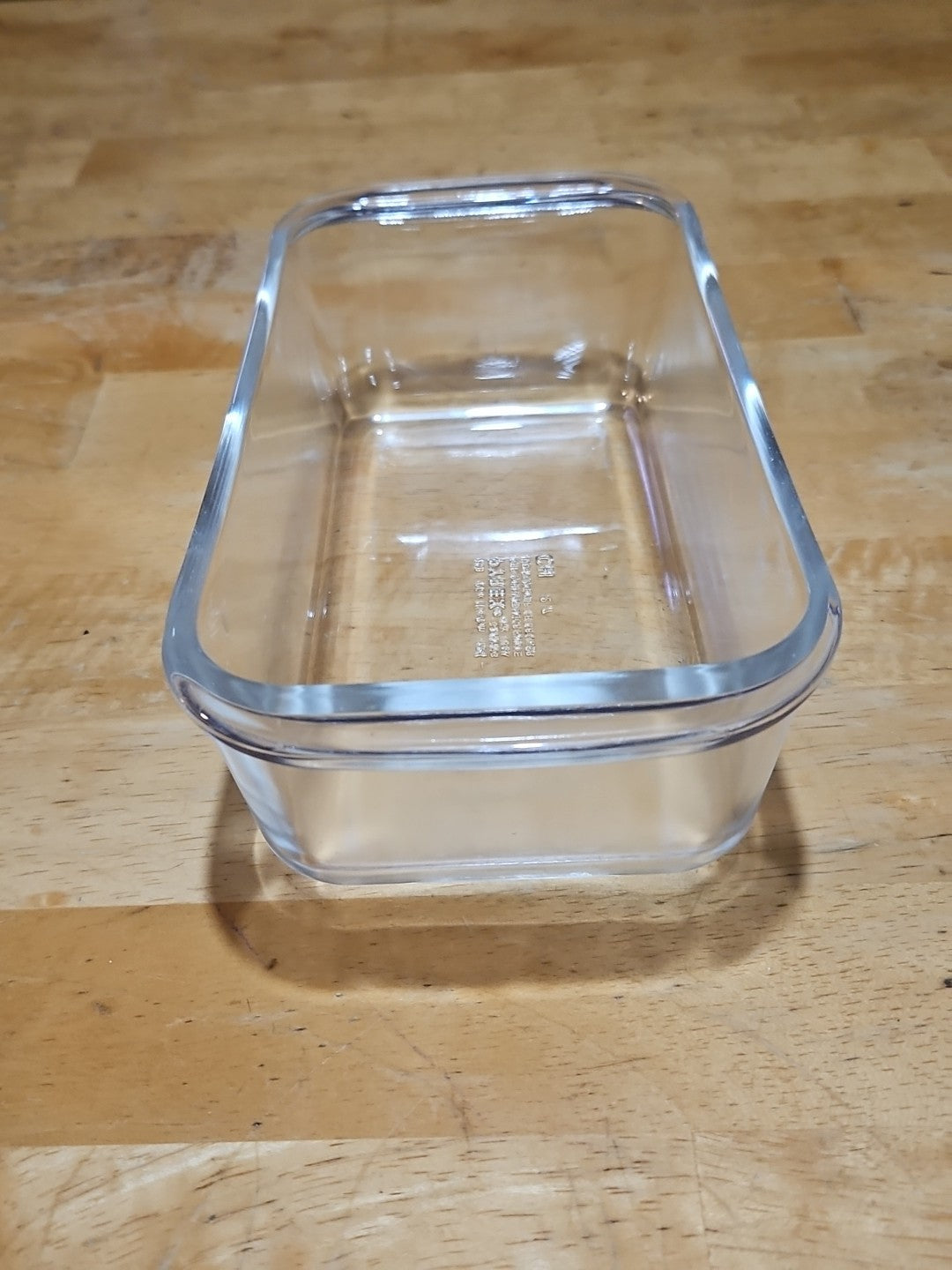 Vintage Pyrex Clear Glass 1.5 QT Casserole Dish Bread Loaf Pan #213 8.5x4.5x2.5