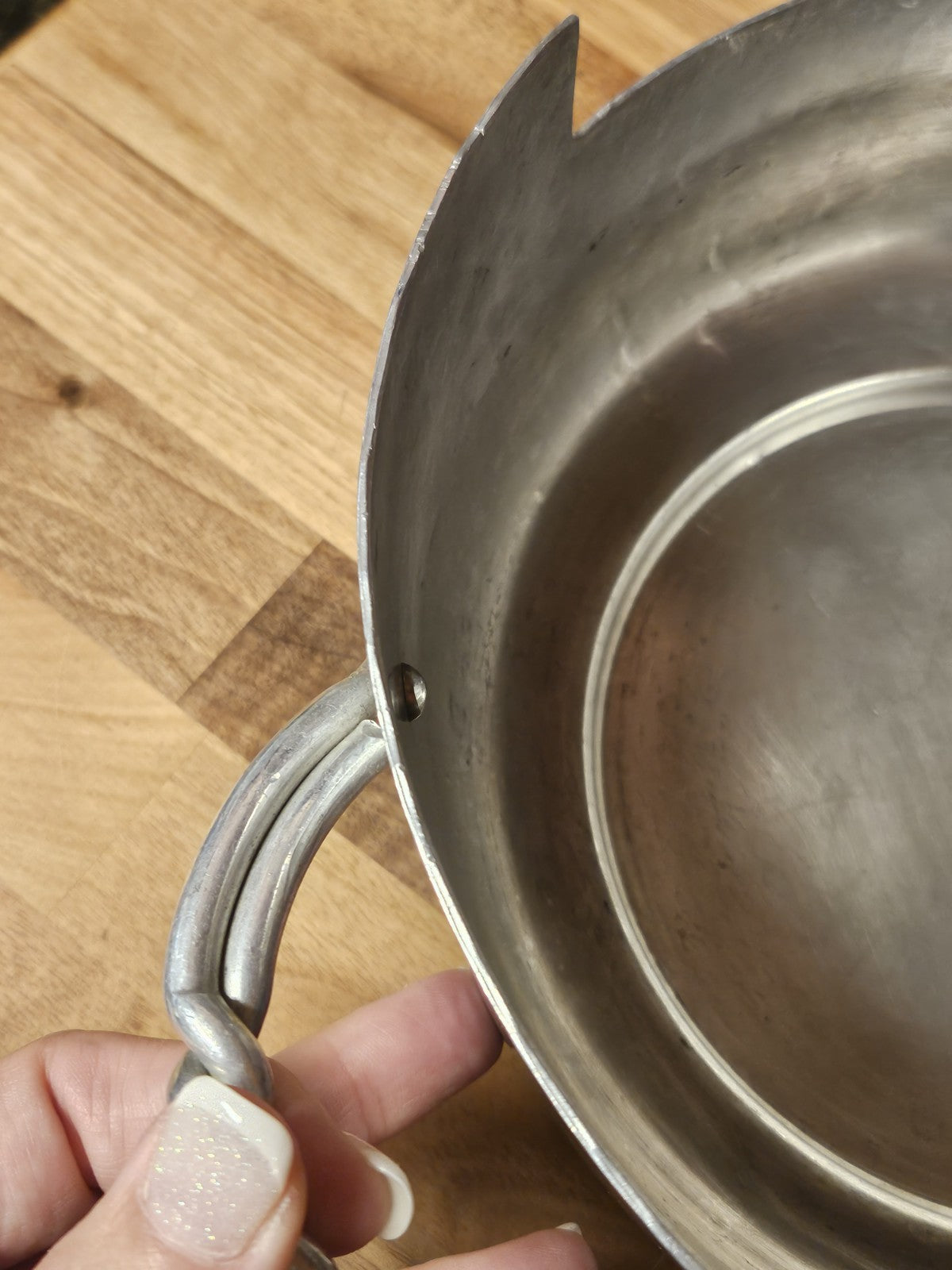 Vintage Buenilum Aluminum Casserole Serving Dish Holder Replacement Base Only