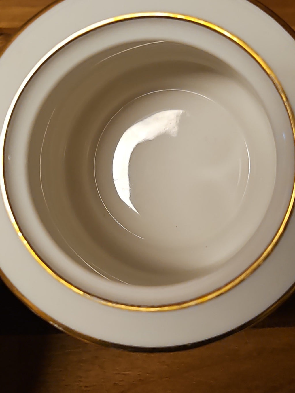 Vintage Noritake Tulane 7562 Sugar Bowl Ivory Gold Trim No Lid Bowl Only