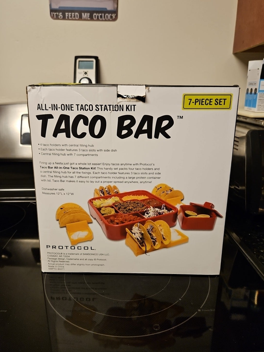 7 Pc Set All In One Taco Station Kit Taco Bar New In Box